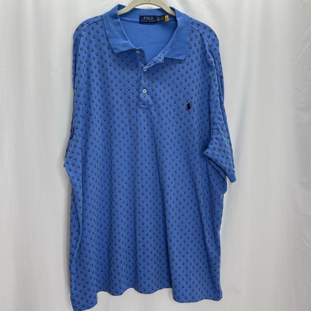 Polo Ralph Lauren blue men’s polo shirt short sleeve XXLT golf casual